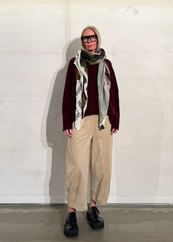 CL FOREST PRINT MODAL-WOOL SCARF