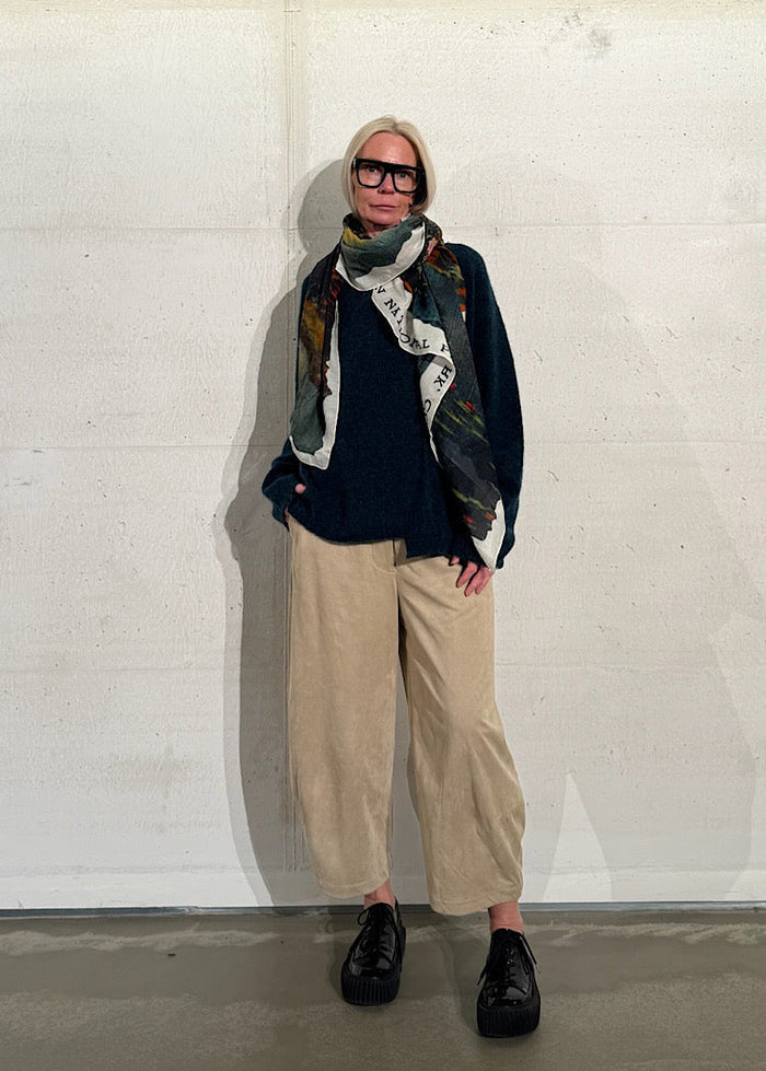 CL MOUNTAIN PRINT MODAL-WOOL SCARF