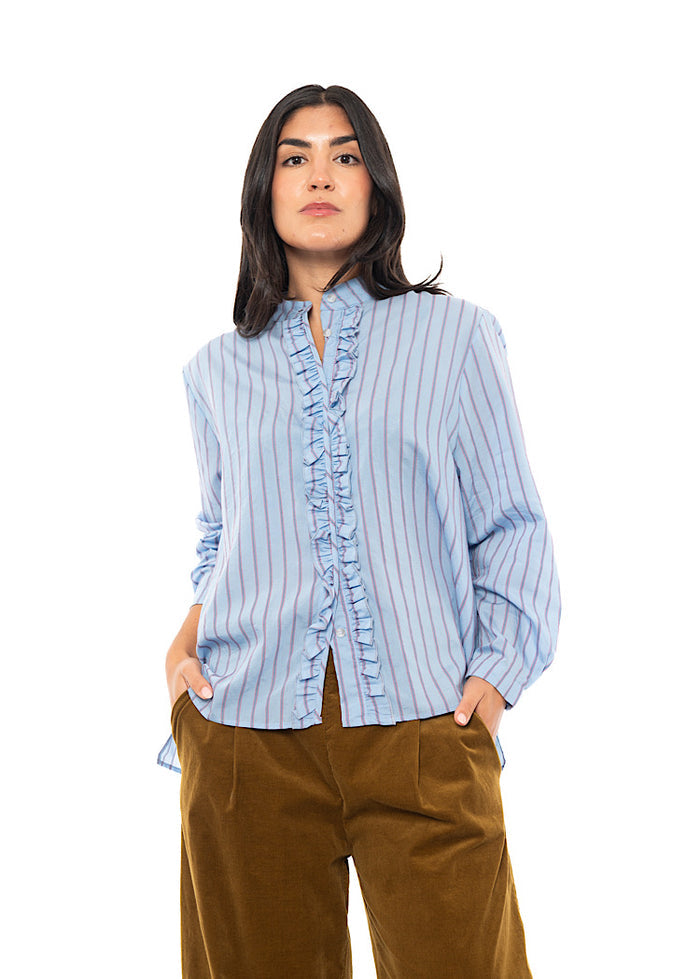 CL PINSTRIPE AMELIA L SHIRT
