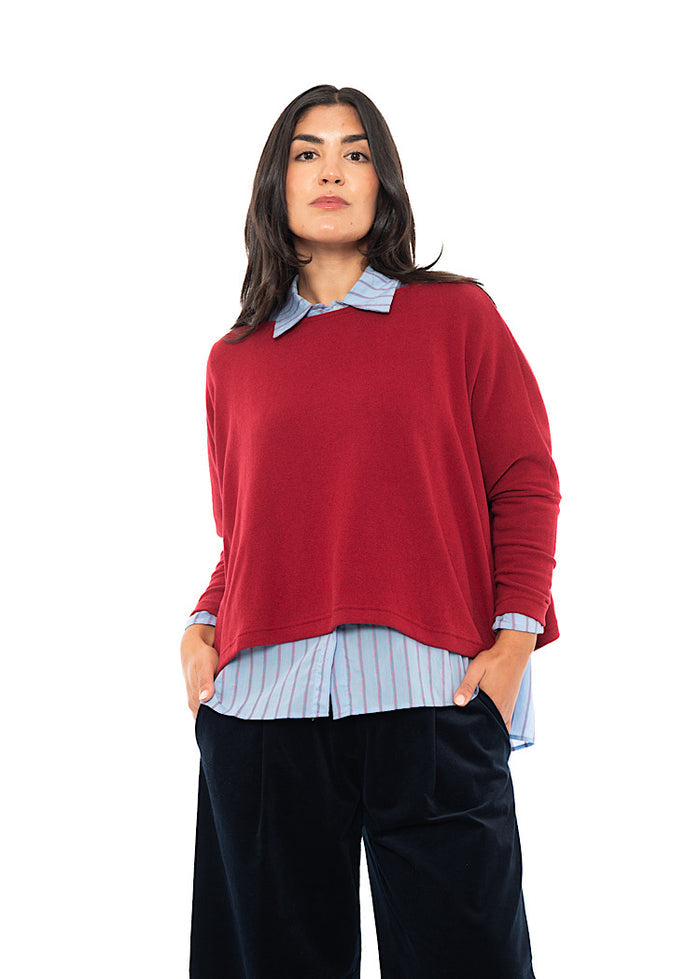 CL SIGNATURE COTTON-FLEECE KIRA PULLOVER