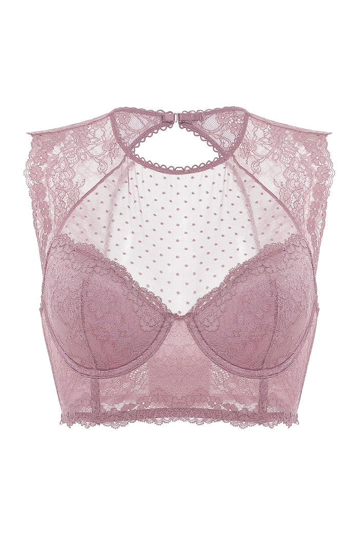 Classic Lacy Mesh Corset Top