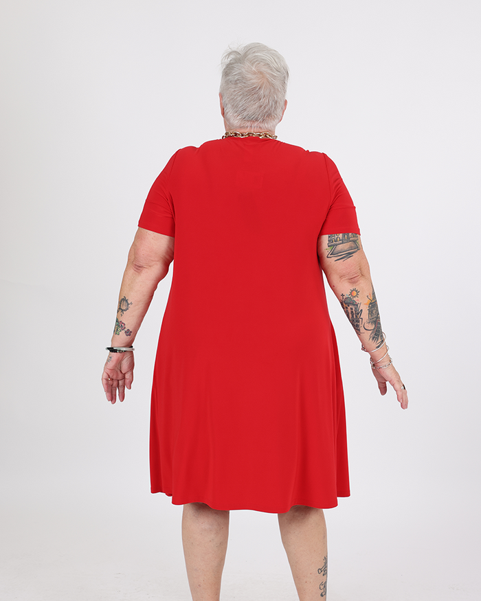 Classic Red A-Line Dress - Joseph Ribkoff