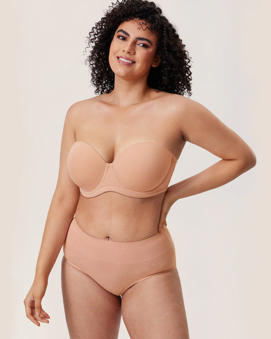 Women's Classic Strapless Bra Blush Beige