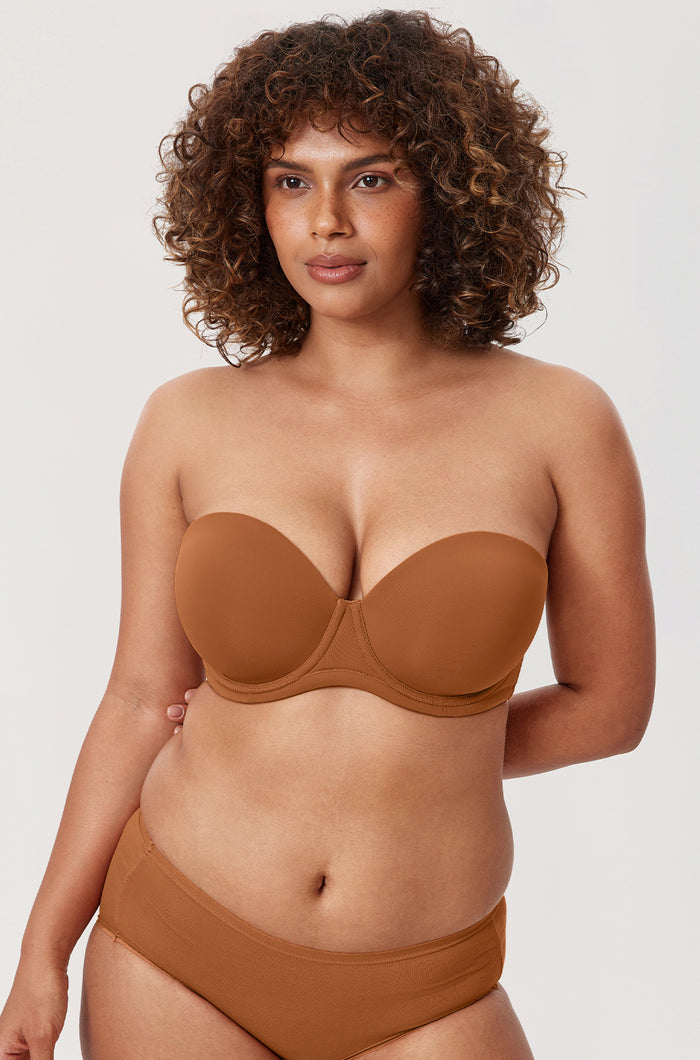 Women's Classic Strapless Bra Bronze Beige