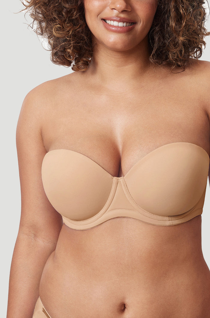 Women's Classic Strapless Bra Warm Beige