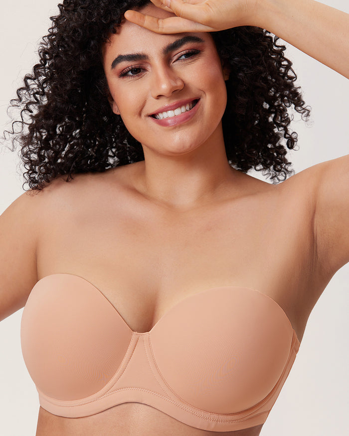 Women's Classic Strapless Bra Blush Beige