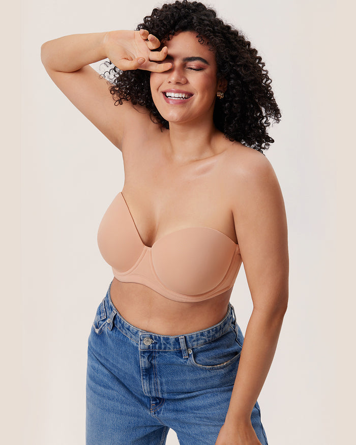 Women's Classic Strapless Bra Blush Beige