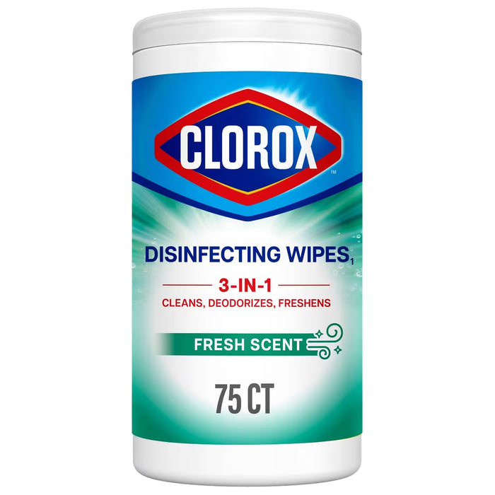 Clorox Fresh Scent Disinfecting Cleaning Wipes - 75 Ct - 6 Pack