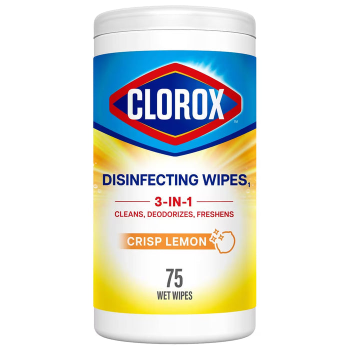 Clorox Lemon Fresh Disinfecting Cleaning Wipes - 75 Ct - 6 Pack