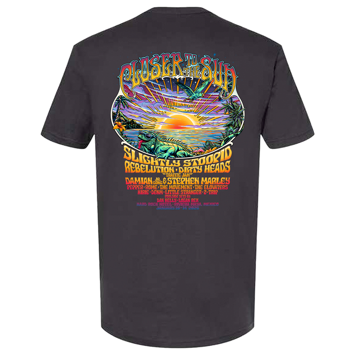 Closer to the Sun 2026 Lineup Unisex T-Shirt - Graphite