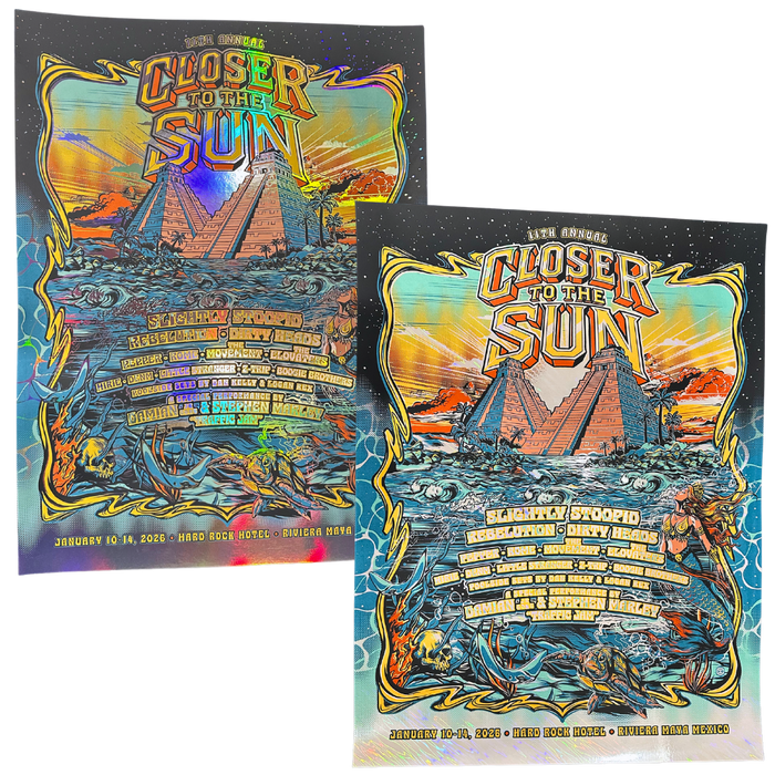 Closer to the Sun 2026 Mermaid Foil Poster