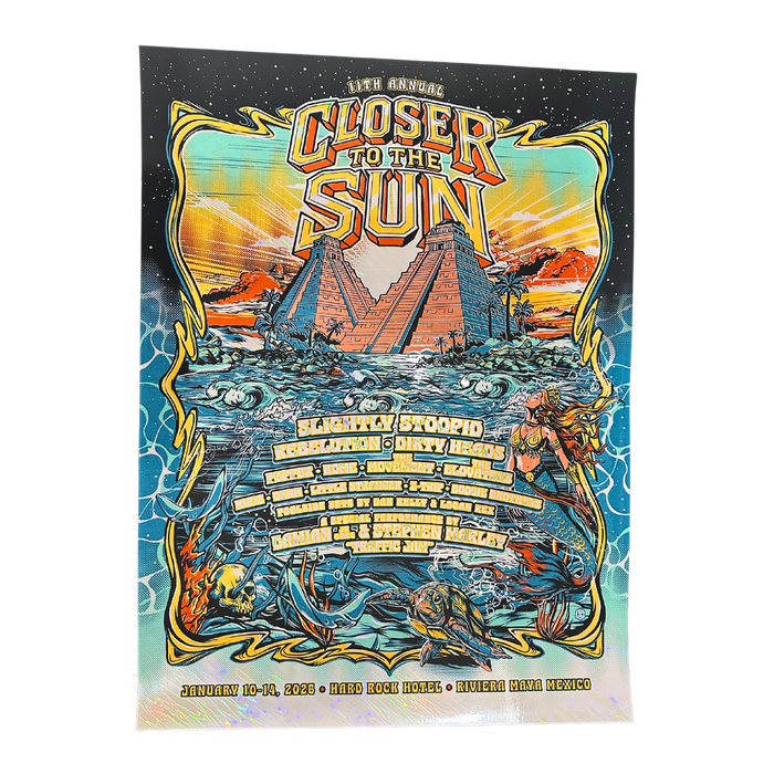 Closer to the Sun 2026 Mermaid Foil Poster