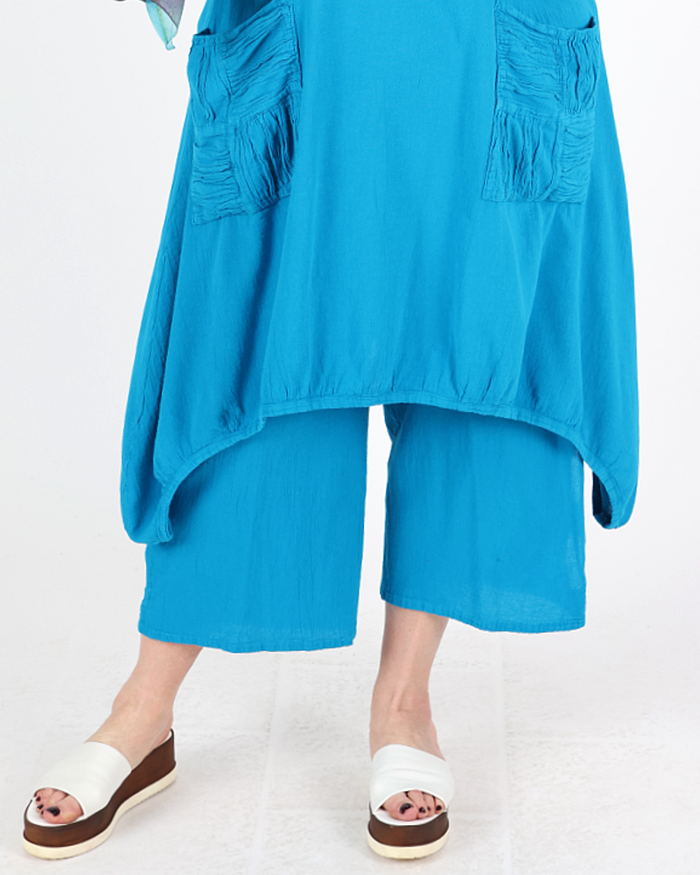 Cloud Pants 7/8 Turquoise - Oh my Gauze!