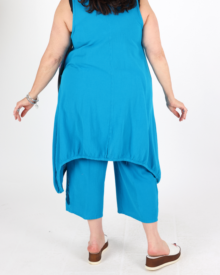 Cloud Pants 7/8 Turquoise - Oh my Gauze!