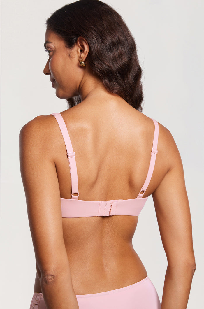 Women's Underwire Balconette Bra Sweet Pink