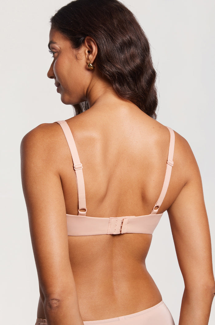 Women's Underwire Balconette Bra Blush Beige