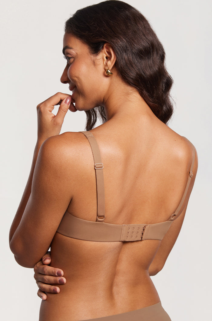 Women's Underwire Balconette Bra Gravel Beige