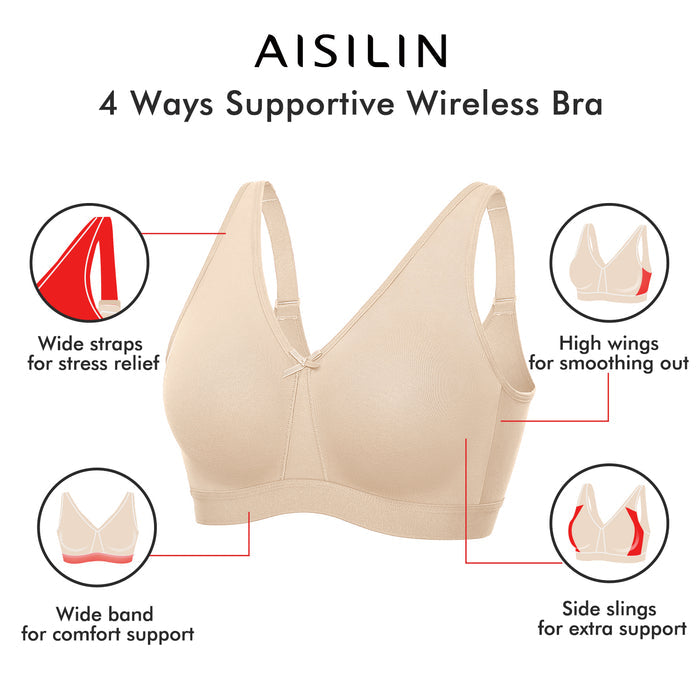 Comfort Plus Size Wirefree bra