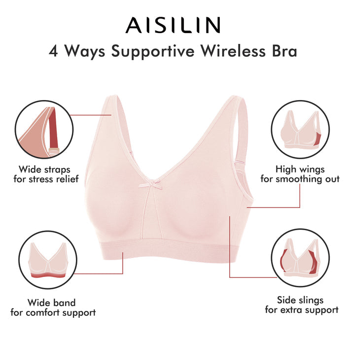 Comfort Plus Size Wirefree bra
