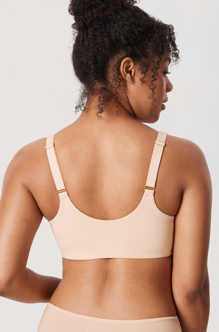 Women's Silky Smooth Front Closure Bra Beige