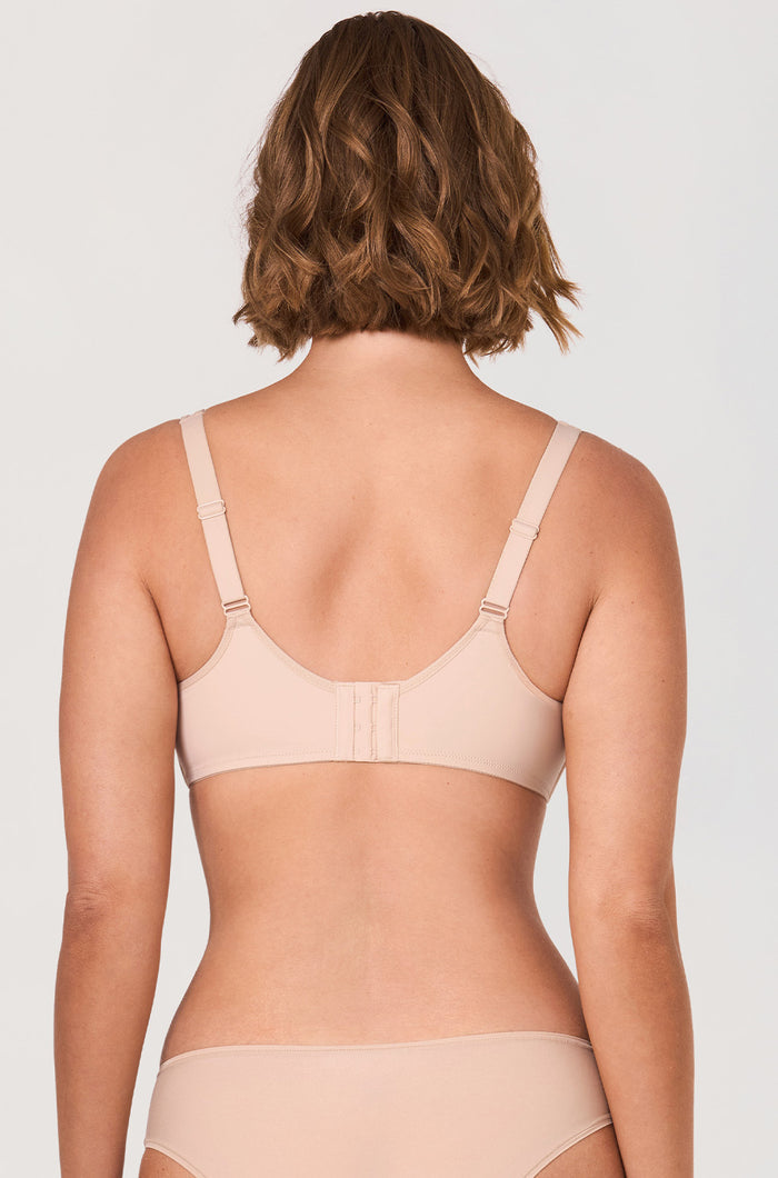 Women's Supportive Full Coverage Bra Beige
