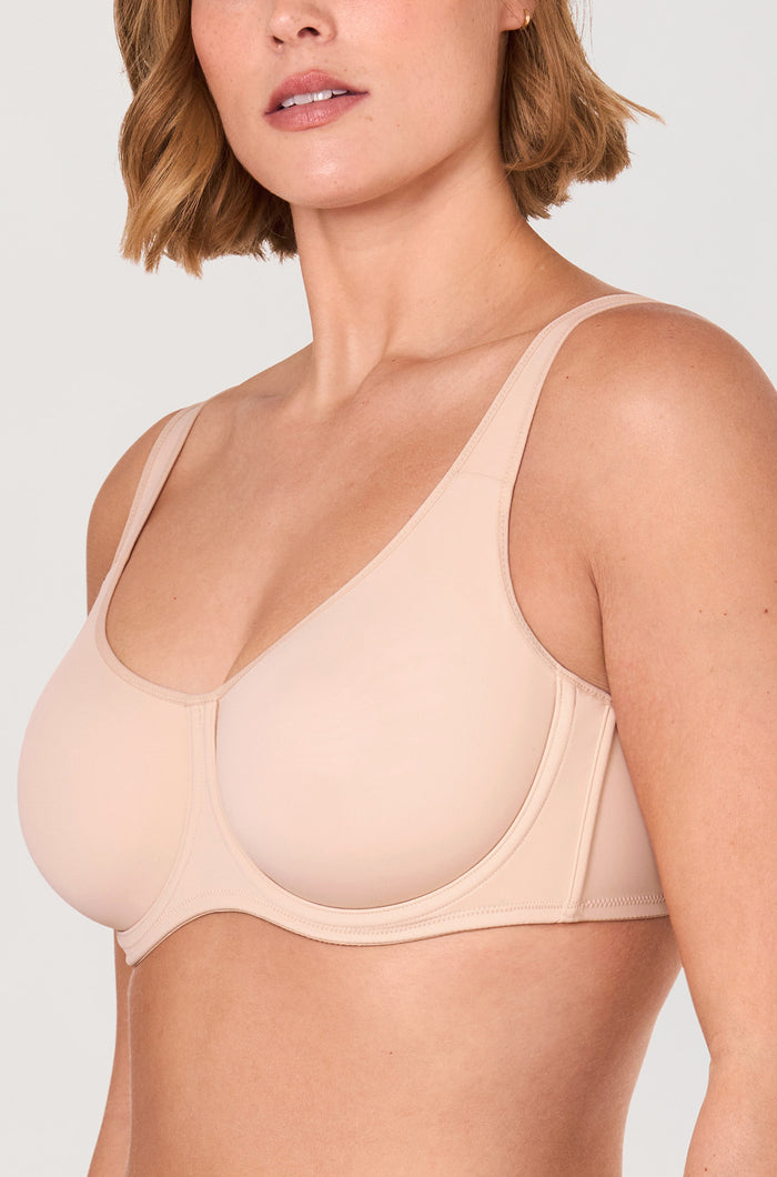 Women's Supportive Full Coverage Bra Beige