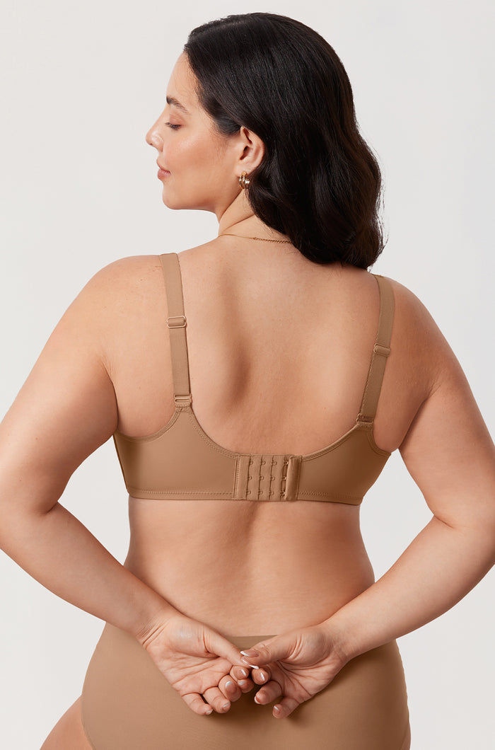 Women's Supportive Full Coverage Bra Gravel Beige