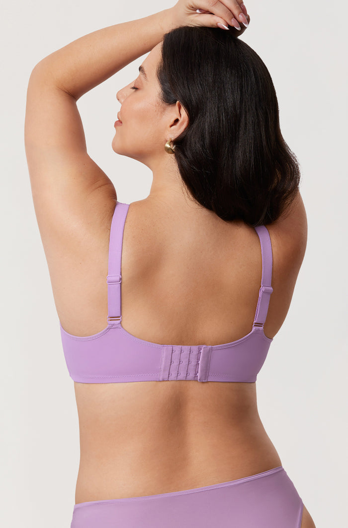 Women's Supportive Full Coverage Bra Glaze Purple