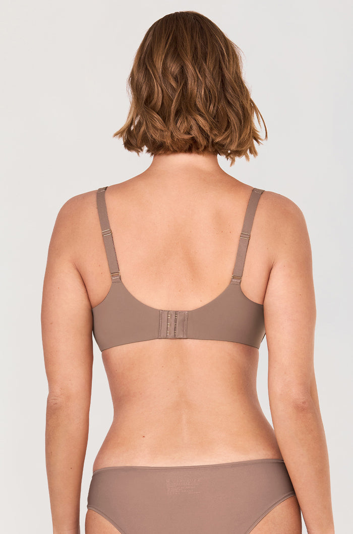 Women's Unlined Balconette Bra Brown Purple