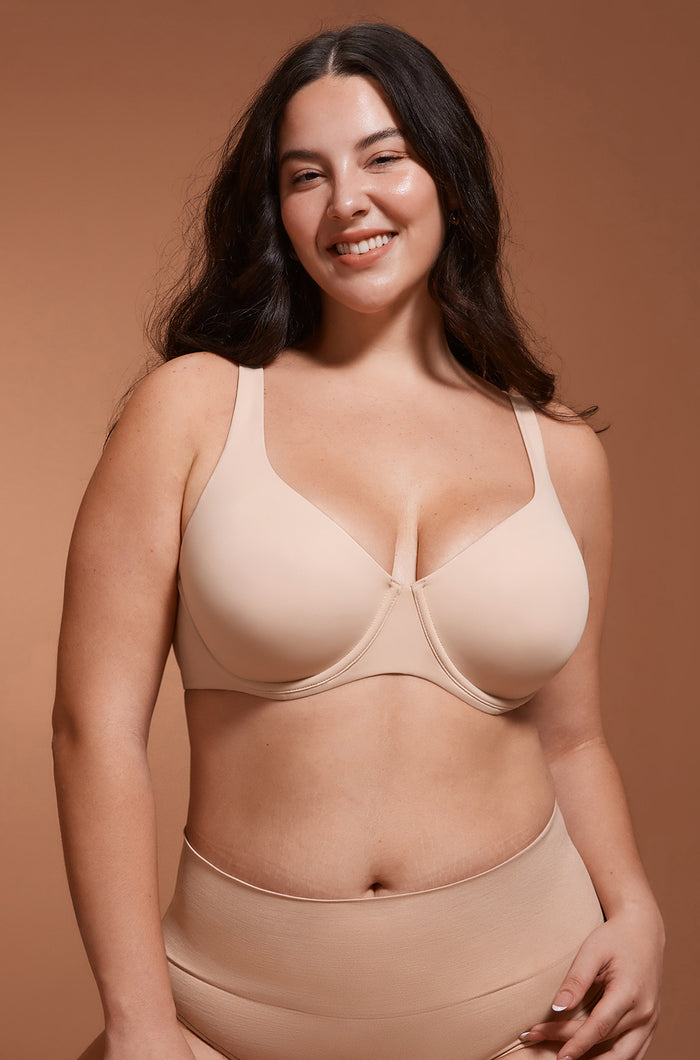 Women's Unlined Balconette Bra Beige