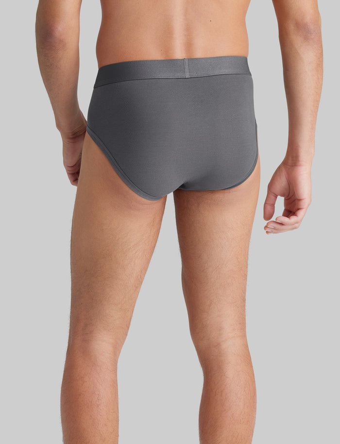 Cool Cotton Brief (3-Pack)::Black/Navy/Iron Grey
