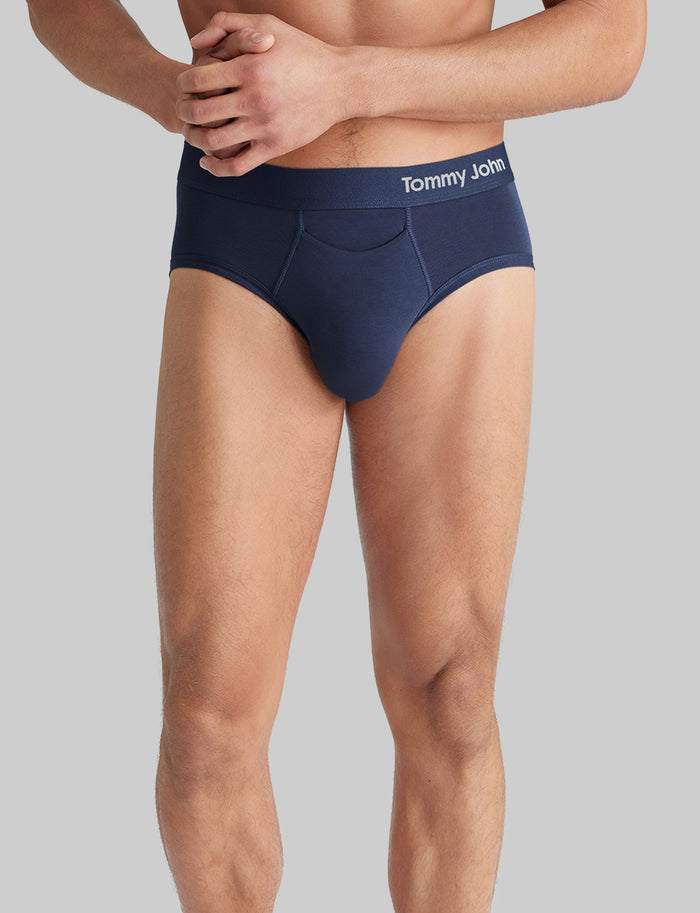 Cool Cotton Brief (3-Pack)::Black/Navy/Iron Grey