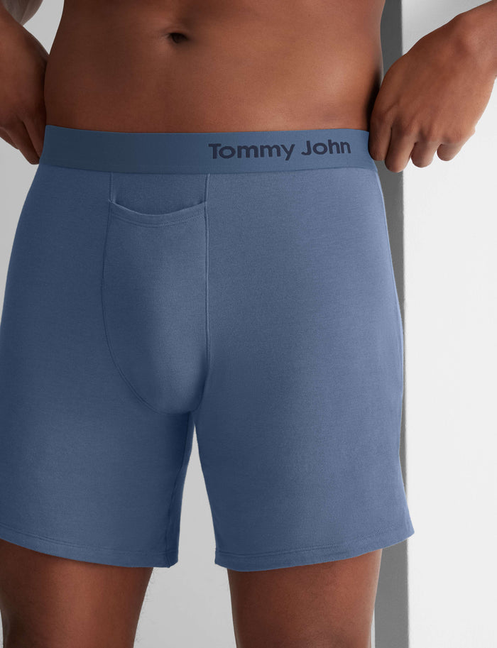 Cool Cotton Relaxed Fit Boxer 6"::Blue Horizon