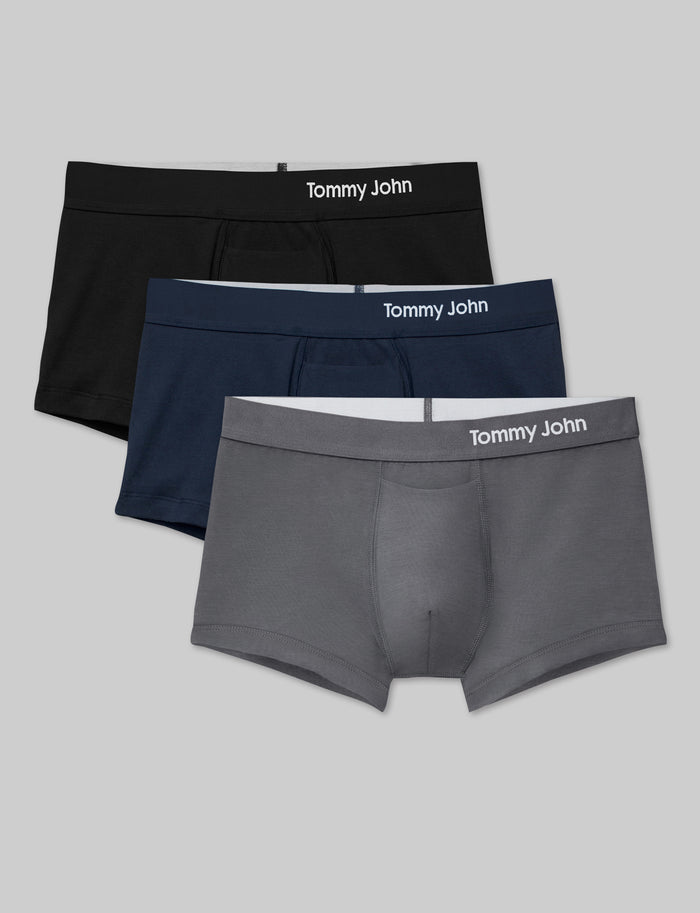 Cool Cotton Square Cut 2" (3-Pack)::Black/Navy/Iron Grey