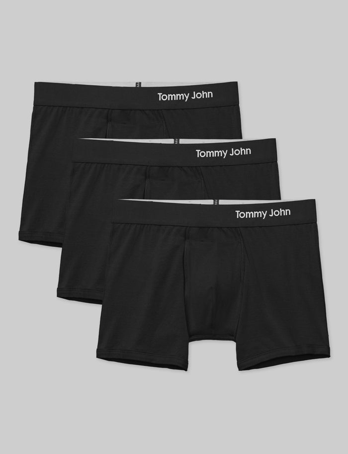 Cool Cotton Trunk 4" (3-Pack)::Black