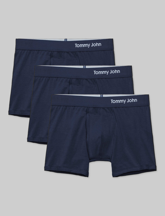 Cool Cotton Trunk 4" (3-Pack)::Navy