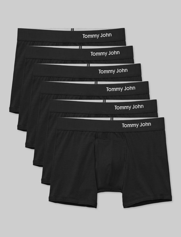 Cool Cotton Trunk 4" (6-Pack)::Black