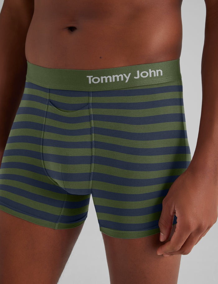 Cool Cotton Trunk 4"::Eden Bold Stripe