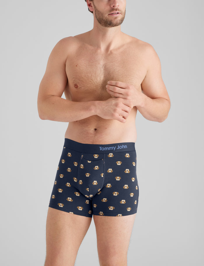 Cool Cotton Trunk 4"::Dress Blues Winston