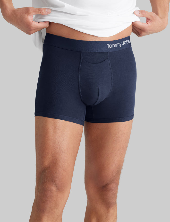 Cool Cotton Trunk 4"::Navy