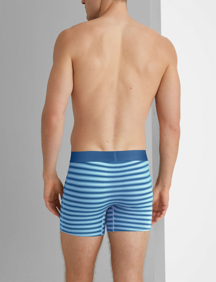 Cool Cotton Trunk 4"::Blue Elixir Mirror Stripe