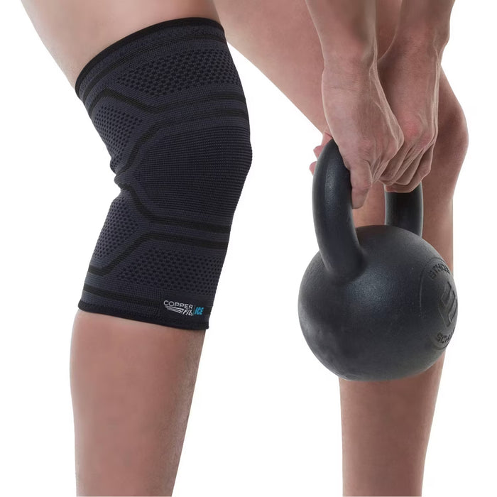 Copper Fit ICE Knee Compression Sleeve with Cooling Action Small/Medium - 12 Pack