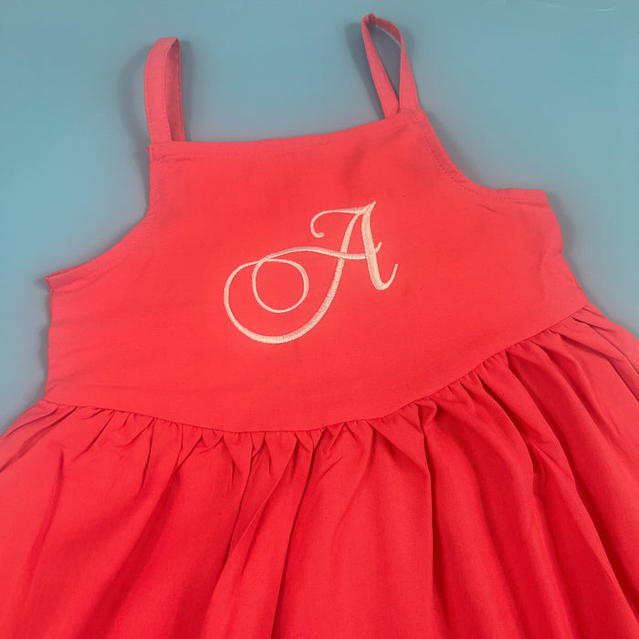 Coral Strappy Dress