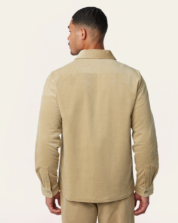 Corduroy Shirt Jacket Sand