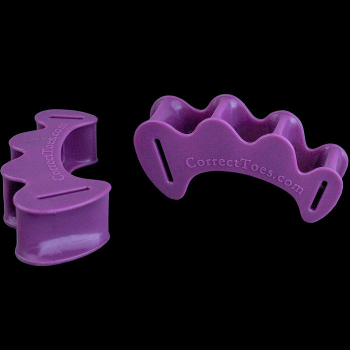 Correct Toes Original Natural Orthotics Toe Spacers Plum Color