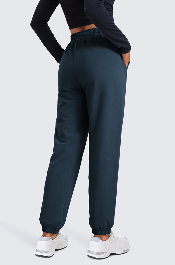 Cotton Fleece Joggers with Pockets 28"