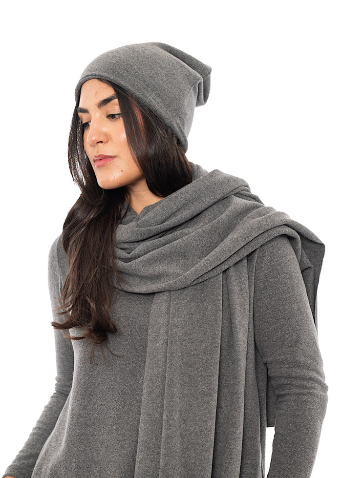 COTTON-FLEECE KAKI HAT