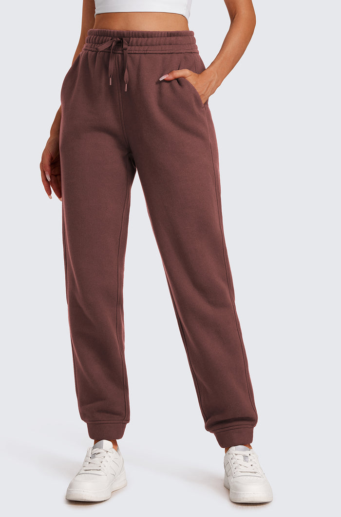 Cotton Fleece Lined Sweatpants 28"