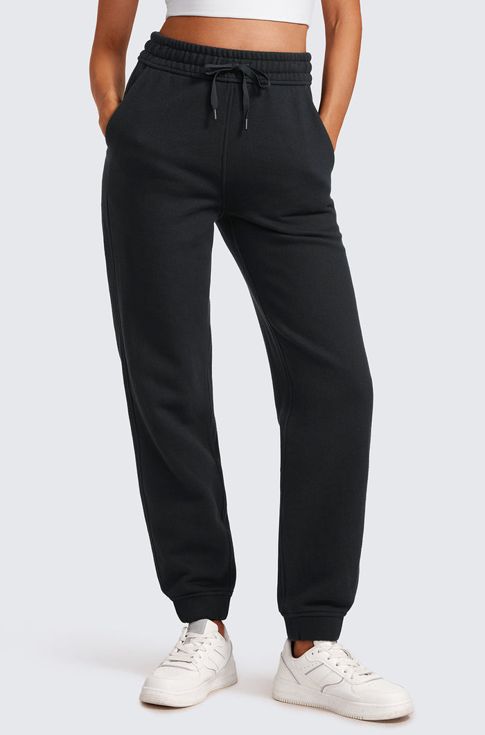 Cotton Fleece Lined Sweatpants 28"