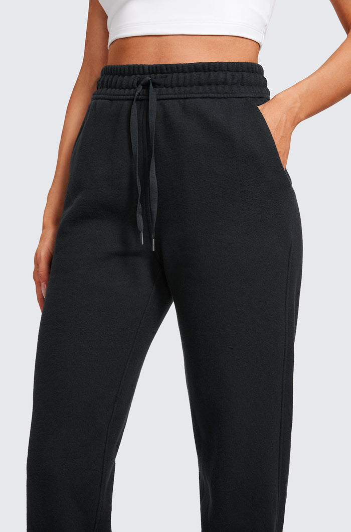 Cotton Fleece Lined Sweatpants 28"